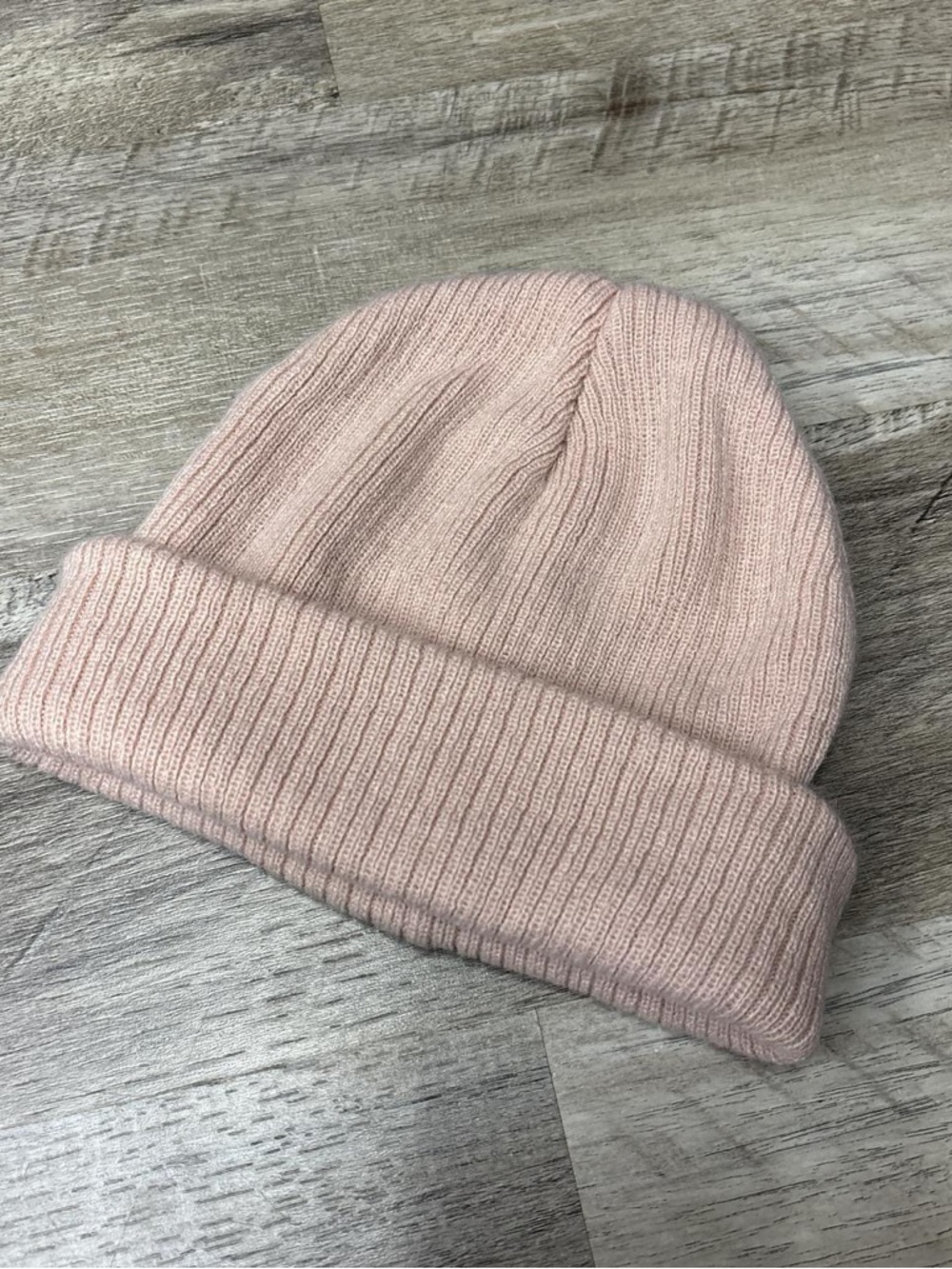 Charlotte Russe Blush Ribbed Cuff Beanie